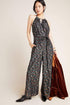 Edita Halter Metallic Clip Dot Jumpsuit